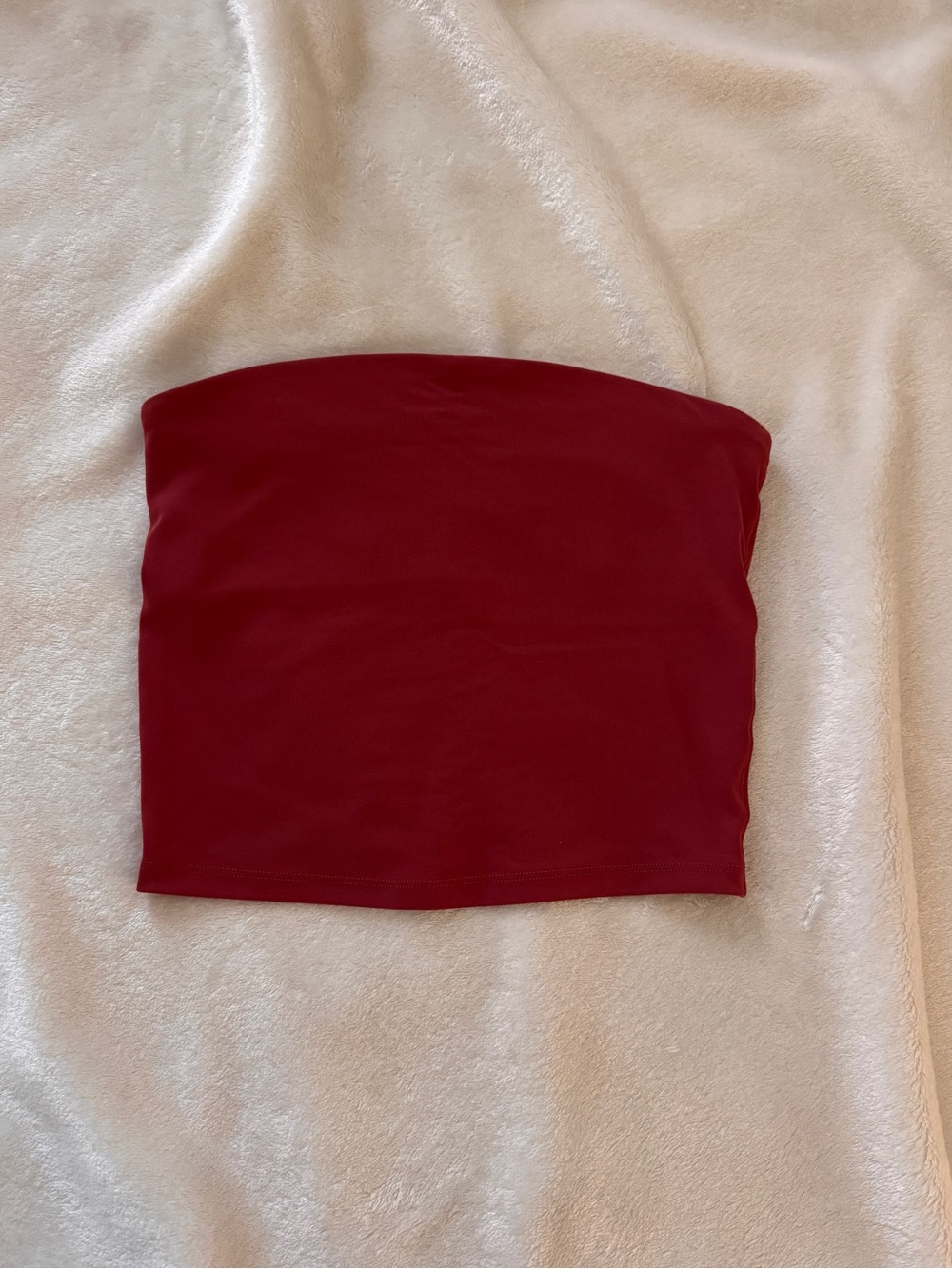 aerie Red Strapless Crop Tube Top